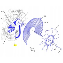 Cat V formos rumbuotas diržas ekskavatoriaus apkrovai cva