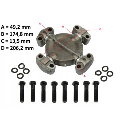 Varančiojo veleno kryžminė galvutė cat ad40 ad45 769d 9p4809