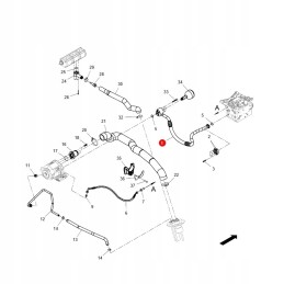 Fendt slėgio žarna h743940010041 originali