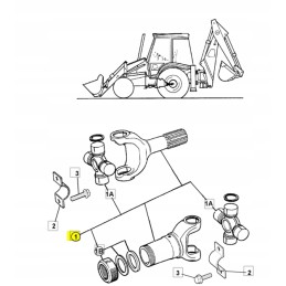 Galinis varomasis velenas JCB ekskavatorius-krautuvas JCB