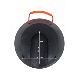 Apvalus pagrindas HDS atramoms su pėdos grioveliu 40cm 400mm