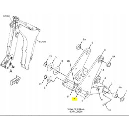Kaušo jungties kaištis cat 428 432 serija e cva