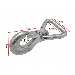 Kablys su ąsu 2500kg 2 5 t stropinis kranas 25kn