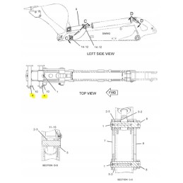 Smeigtukas ant Cat mini ekskavatoriaus cva kaušo
