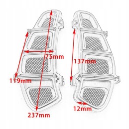 1 pora motociklo apsauginių dangtelių