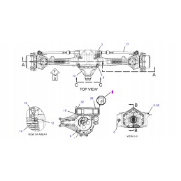 Antspaudas Cat ekskavatoriaus-krautuvo tiltelyje