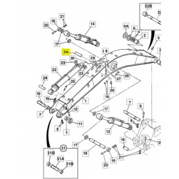 Lazdelės pavaros kaištis JCB ratas ir dujos KNV0756 CVA