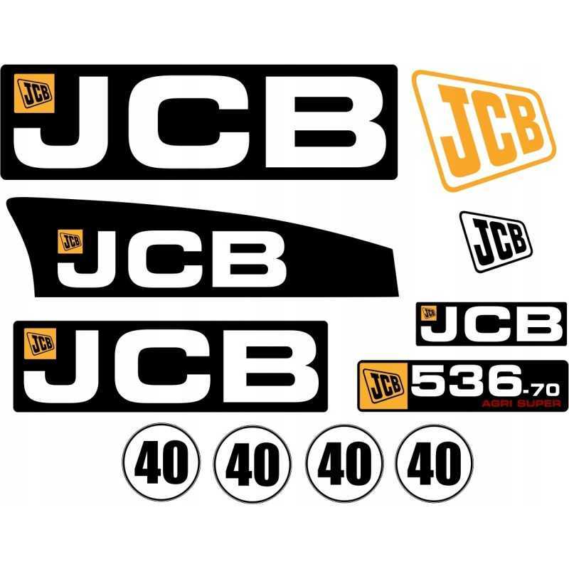 JCB 536 70 Agri superlaminuoti lipdukai