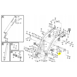 Svirties kaištis Volvo ekskavatorinio krautuvo CVA
