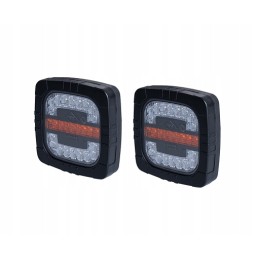 2x ekskavatoriaus priekinis žibintas, dienos indikatorius