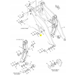 Cat 972h lifto krautuvo pavaros kaištis