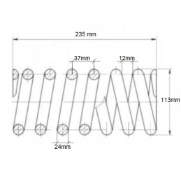 Spyruoklė trupintuvui, vibratoriui, rūšiuotojui ir kt