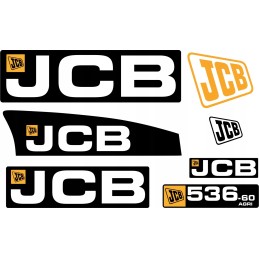 JCB 536 60 Agri laminuotų krautuvų lipdukai