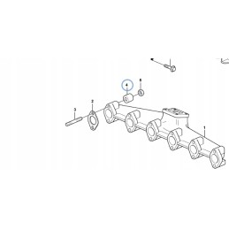 Tarpinė įvorė Volvo kolektoriaus varžtams