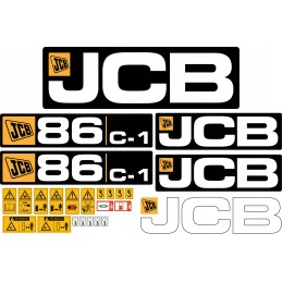 JCB 86C 1 vikšrinio ekskavatoriaus laminuoti lipdukai
