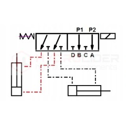 Solenoidinis vožtuvas 6 2 50l min 12v 1 2 hidrolideris