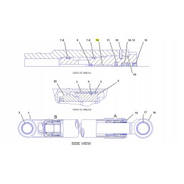 Cat ekskavatoriaus cilindro guolis