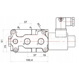 Solenoidinis vožtuvas 6 2 50l min 12v 1 2 hidrolideris