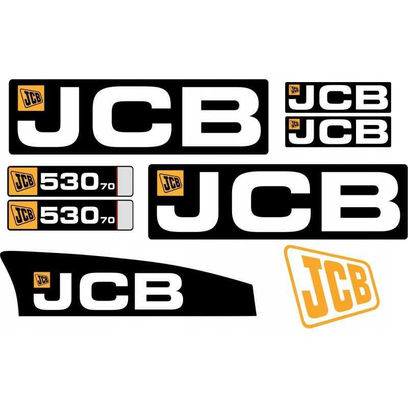 JCB 530 70 laminuoti lipdukai, pakrovėjas 530 70
