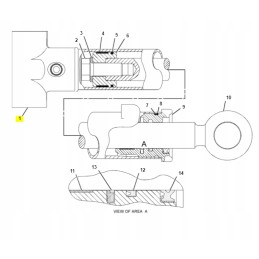 Stabilizatoriaus pavaros įvorė 45x54x51