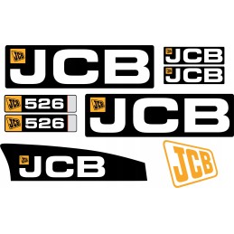 JCB 526 teleskopinio krautuvo laminuoti lipdukai
