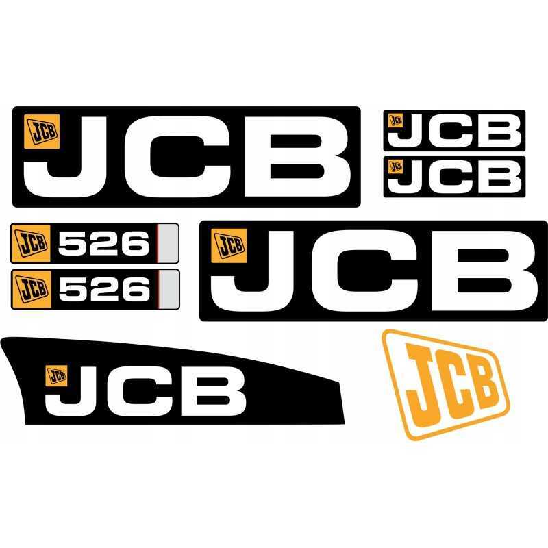 JCB 526 teleskopinio krautuvo laminuoti lipdukai