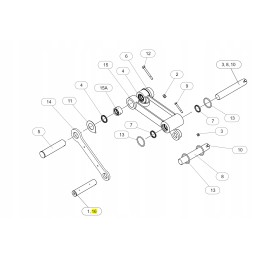 Cat ekskavatoriaus kaušo jungties kaištis