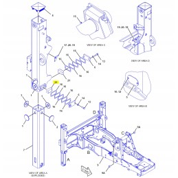 Atraminis slydimas kačių ekskavatoriniam krautuvui 35 5 mm