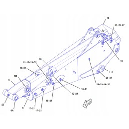 Teleskopo skaidrių rinkinys cat 428 432 e oem