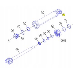 Rankovė katės 966g 9t8676 pavaros galvoje