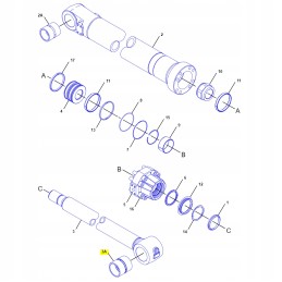 Cat Kop dujų kaušo cilindro įvorė 2402914