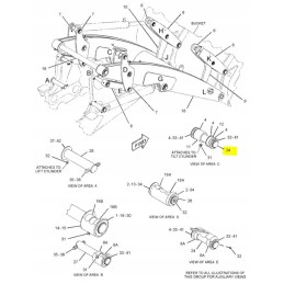 Kėlimo svirties jungties kaištis cva 434e c