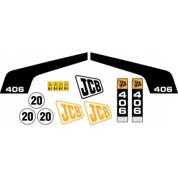 JCB 406 laminuoti frontalinio krautuvo lipdukai