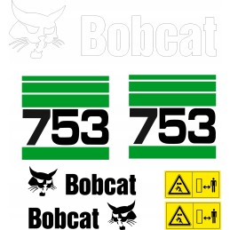 Bobcat 753 mini krautuvo aptarnavimo lipdukai