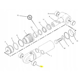 Kaušo uždarymo pavaros rankovė katė 428 50x63x23