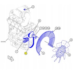 V formos rumbuotas diržas kačių ekskavatoriaus krautuvui cva