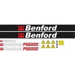 Terex benford ps6000 6 tonų savivarčio lipdukai