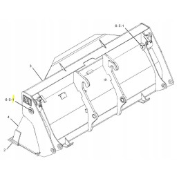 Cat priekinio kaušo tvirtinimo kaištis