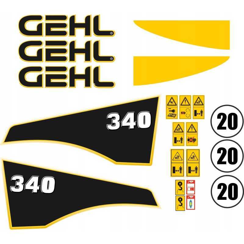 Lipdukai Gehl 340 mašinai, krautuvo remonto komplektas