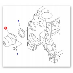 Vandens siurblys komatsu wb93 wb97 wh609 wh713 iveco
