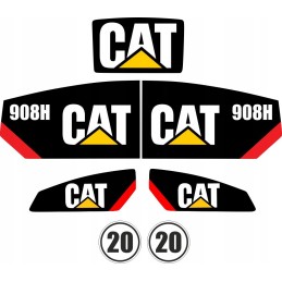 Cat 908h vikšrinio laminuoto krautuvo lipdukai