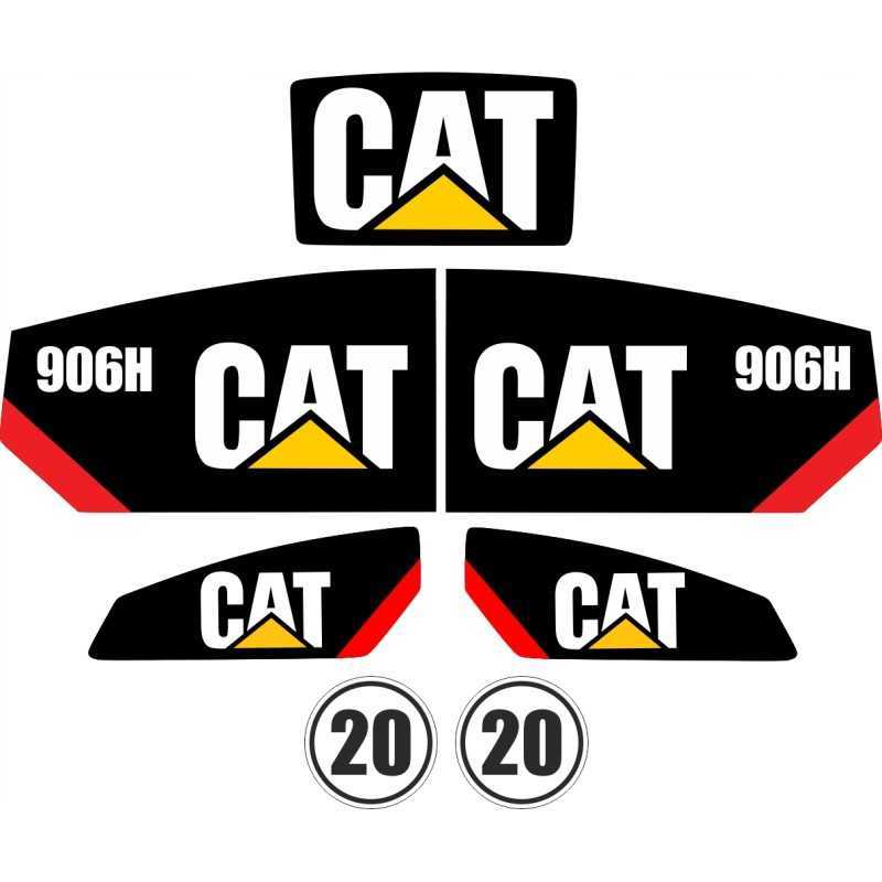 Cat 906h vikšrinio laminuoto krautuvo lipdukai