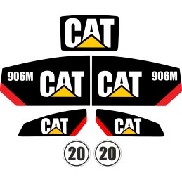 Cat 906m vikšrinio laminuoto krautuvo lipdukai