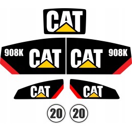 Cat 908k vikšrinio laminuoto krautuvo lipdukai