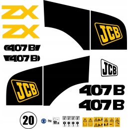 JCB 407B laminuoti lipdukai, JCB 407 B pakrovėjas