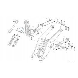 Volvo CVA krautuvo apatinis svirties kaištis
