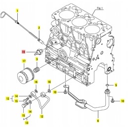 Yanmar alyvos slėgio jutiklis 0 5kg sv15 sv100