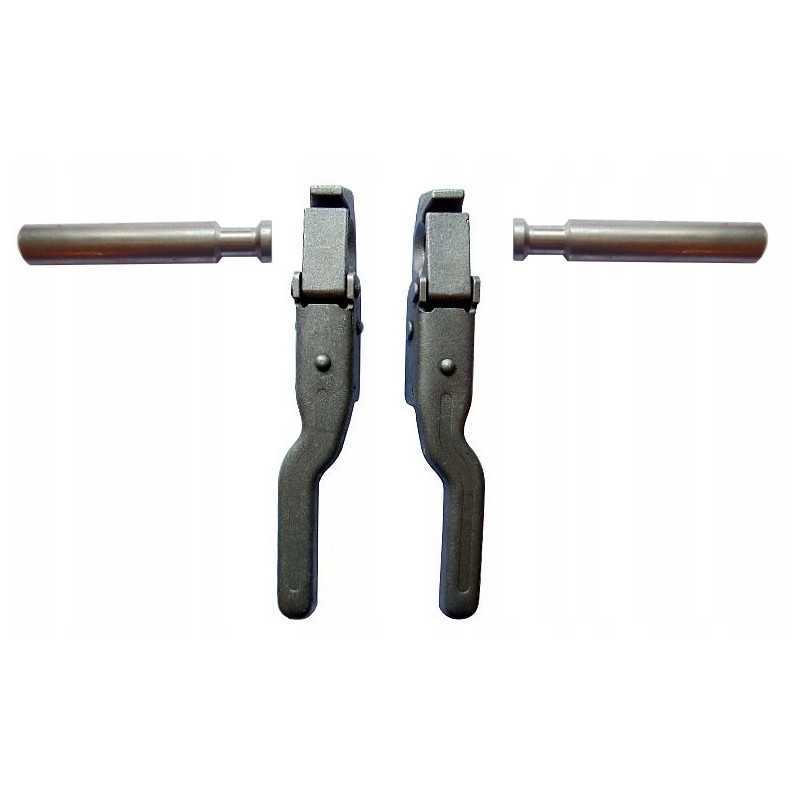 Šoninis užraktas, segtukas, anga apačioje, dešinė, kairė