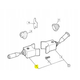 JCB ekskavatoriaus-krautuvo priekinis ir galinis pavaros jungiklis