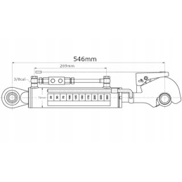 Hidraulinė viršutinė jungtis tcvhn 546 mm, 2 kategorija